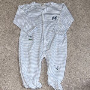 Kissy Kissy 9M Blue & White Striped Golf PJs